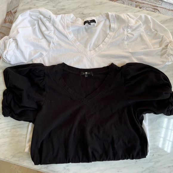 7 For All Mankind Tops - 7 For All Mankind Knotted Sleeve T-shirt Bundle